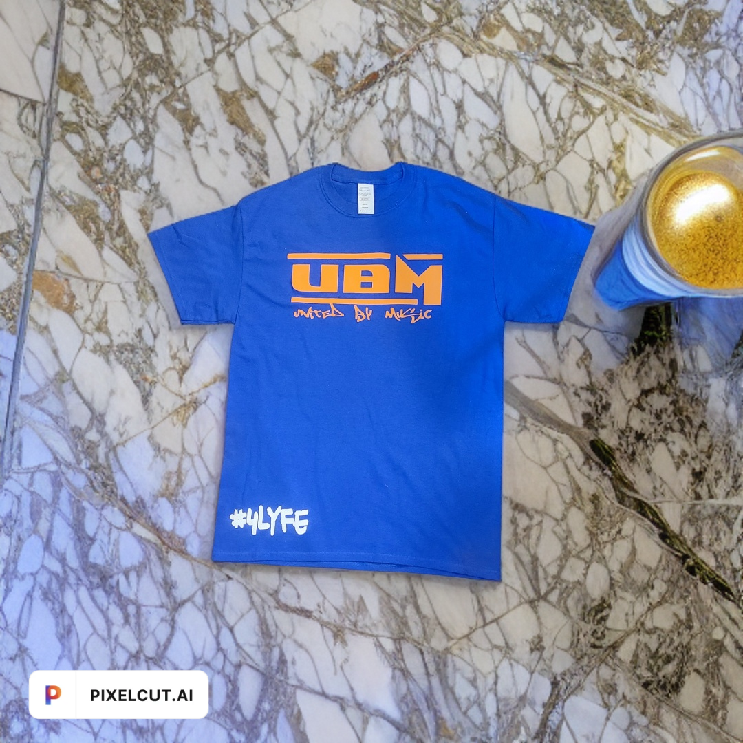 UBM Logo Shirt (Original) (Royal Blue/Orange/White)